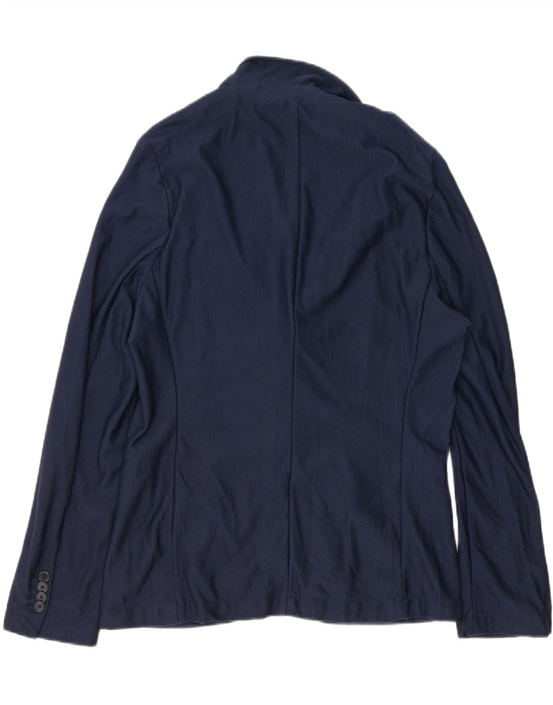 Zara Chaqueta tipo blazer de 2 botones para hombre EU 52 Large Poliamida azul marino