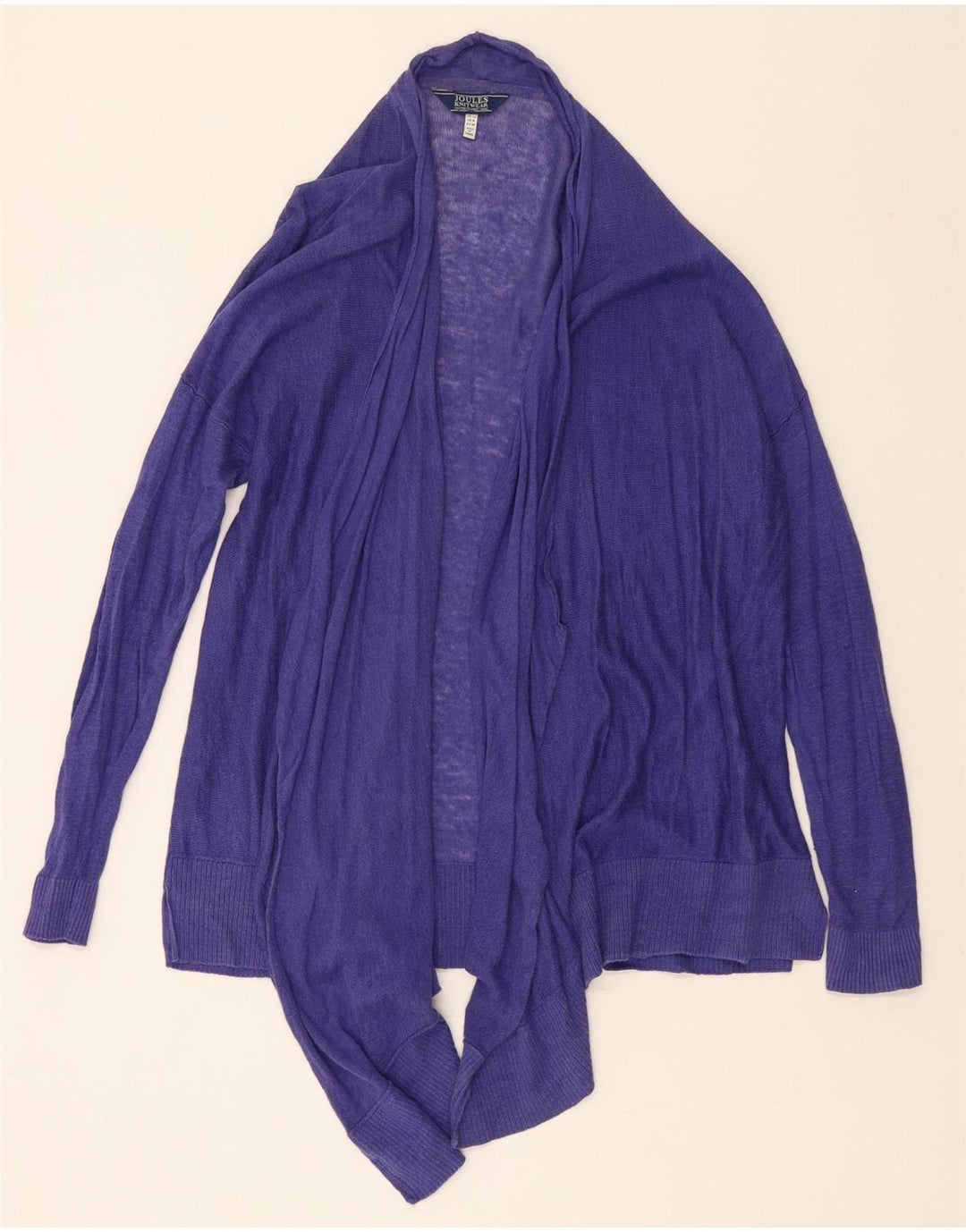 JOULES Womens Open Cardigan Sweater UK 12 Medium Purple Flax Vintage Joules and Second-Hand Joules from Messina Hembry 