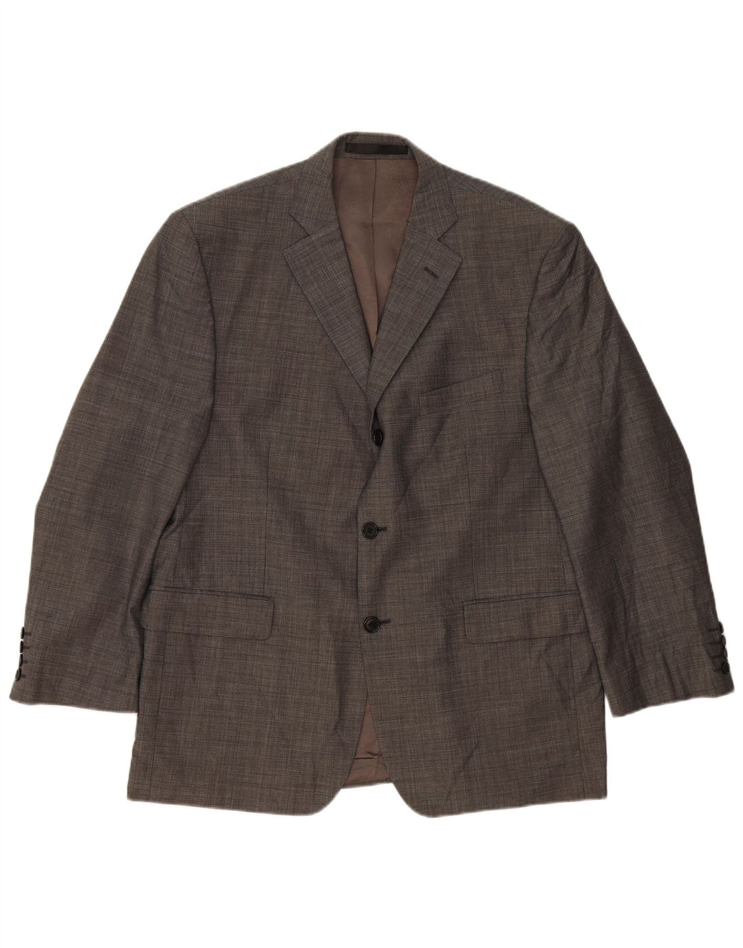 Marks & Spencer Chaqueta tipo blazer de 3 botones para hombre UK 42 XL Gris lana virgen