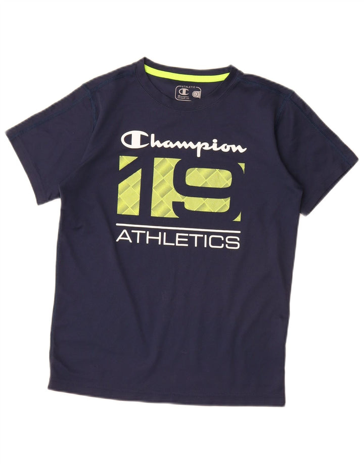 Champion Camiseta gráfica para niños 11-12 años Grande Azul marino Poliéster