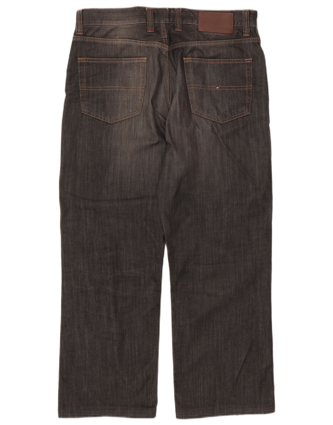 TOMMY HILFIGER Vaqueros rectos para hombre W31 L28 Algodón gris