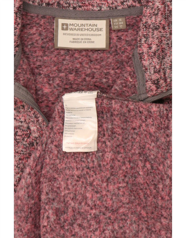 Jersey tipo sudadera para mujer de Mountain Warehouse UK 46 Large Pink Moteado
