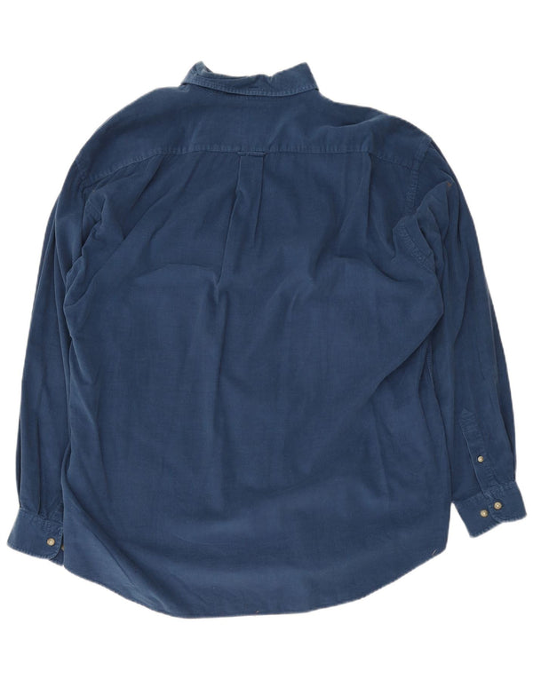 Betty Barclay Camisa de pana para hombre XL Azul marino