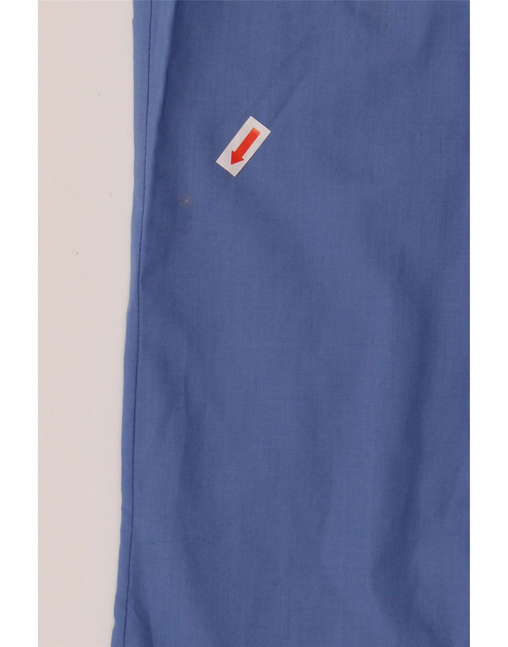 ST. BERNARD Mens Shirt Size 42 16 1/2 Large Blue Polyester Vintage St. Bernard and Second-Hand St. Bernard from Messina Hembry 