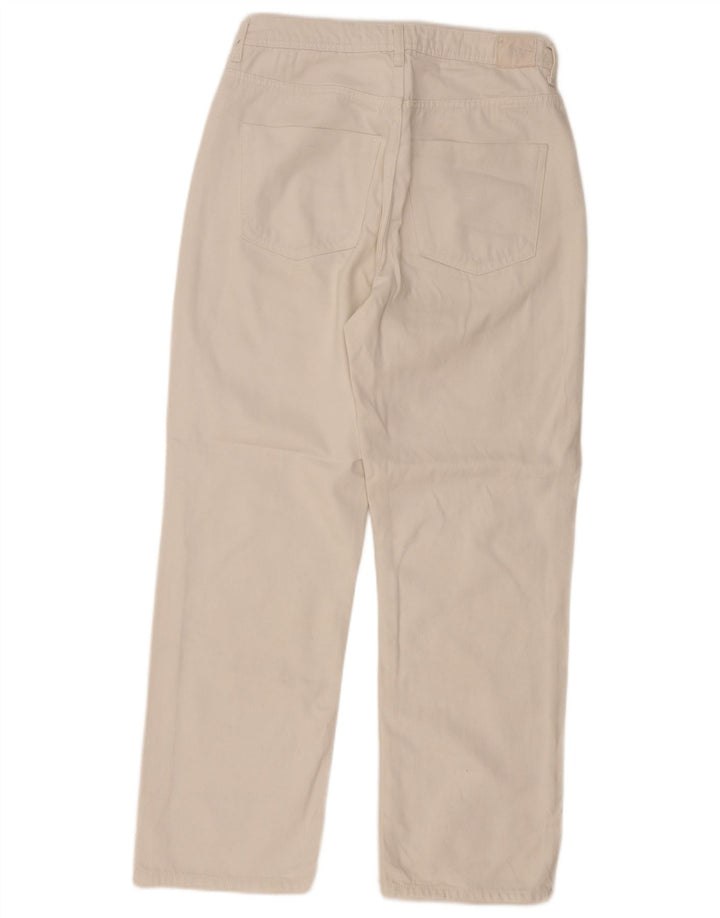 Zara Vaqueros Rectos Mujer EU 38 Small W28 L29 Blanco