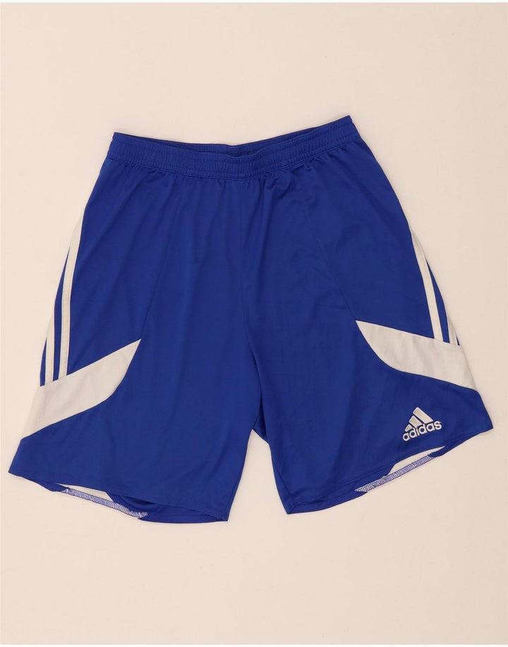 Adidas Mens Climalite Sport Shorts Pequeño Azul Colorblock Poliéster