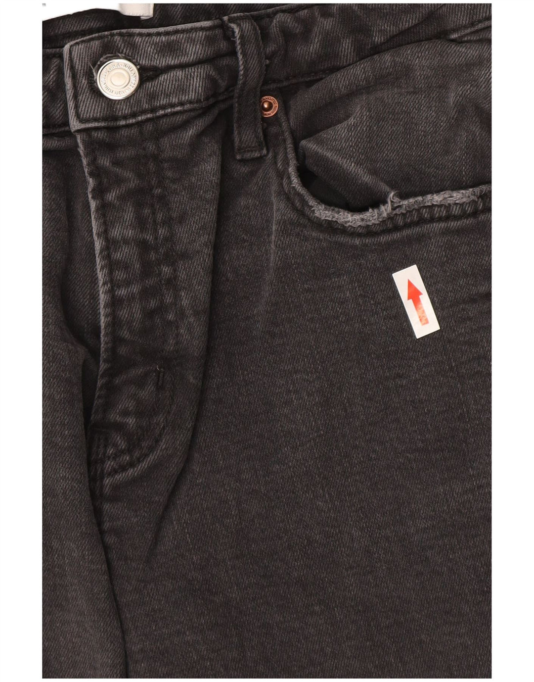 Zara Jeans Rectos Mujer EU 40 Medium W30 L26 Algodón Gris