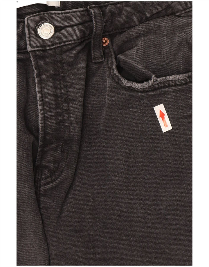 Zara Jeans Rectos Mujer EU 40 Medium W30 L26 Algodón Gris