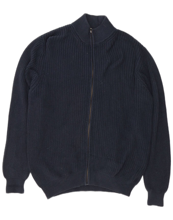 L.L.Bean Suéter tipo cárdigan para hombre XL Algodón azul marino