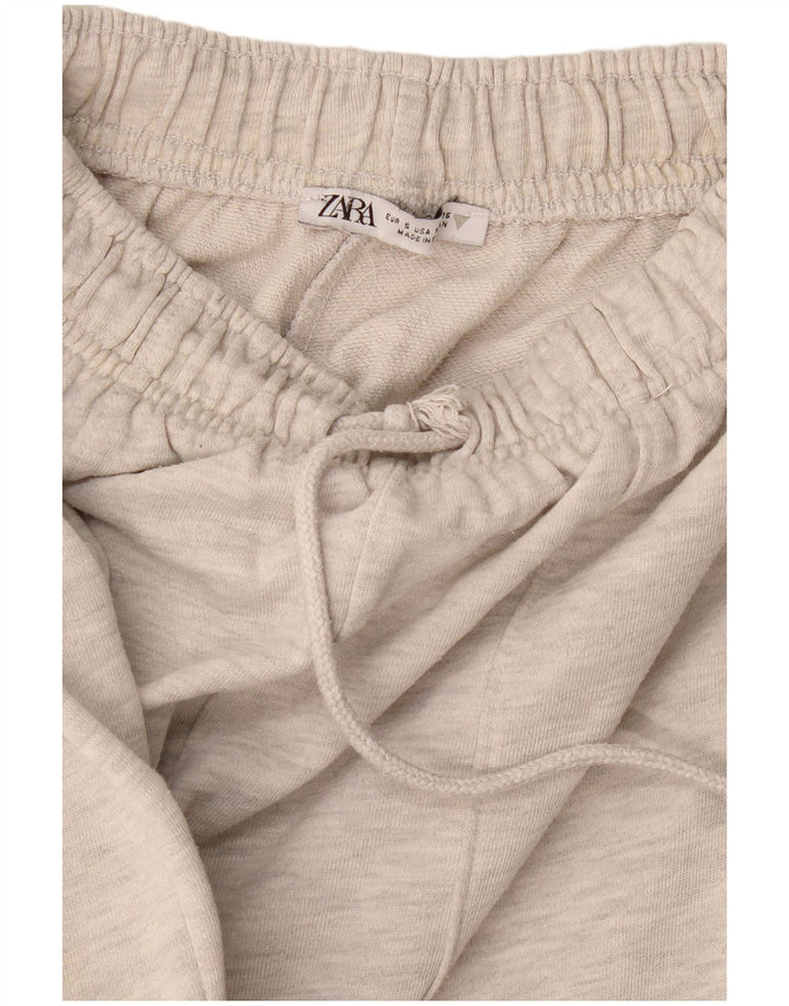 Zara Mujer Pantalón Chándal UK 10 Small Gris