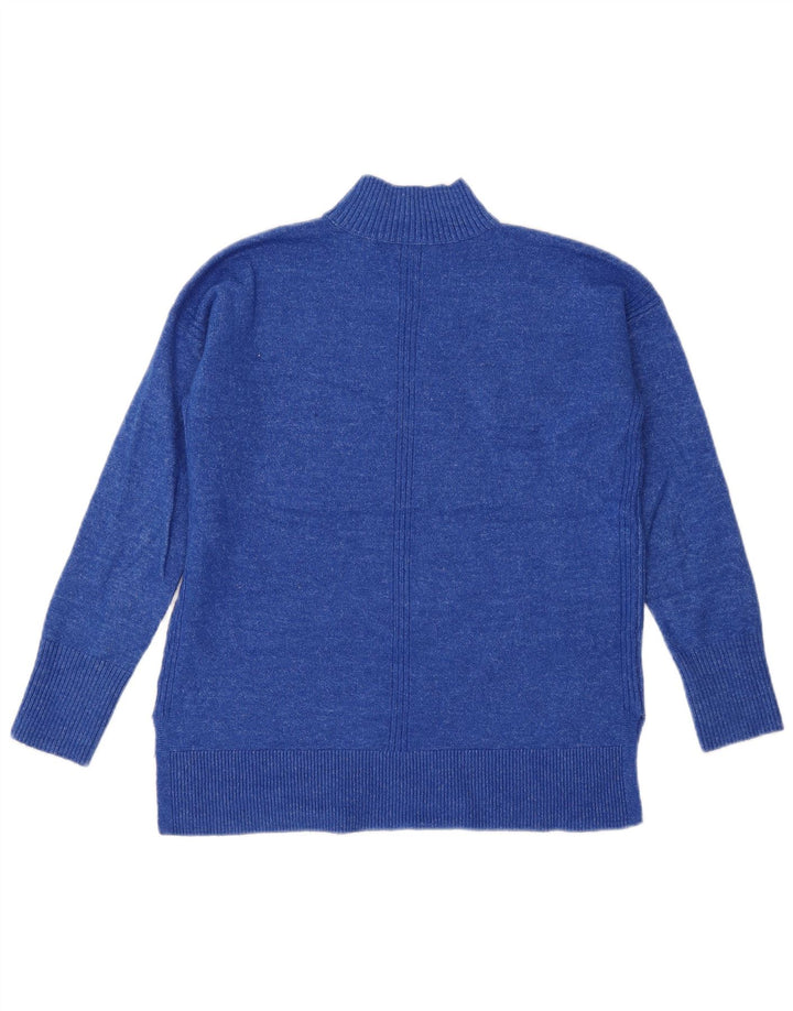 John Lewis Suéter extragrande con cuello de tortuga para mujer UK 8 Small Blue