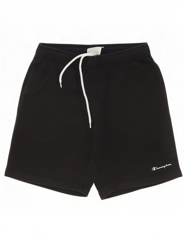 Champion Shorts deportivos para hombre Algodón negro mediano
