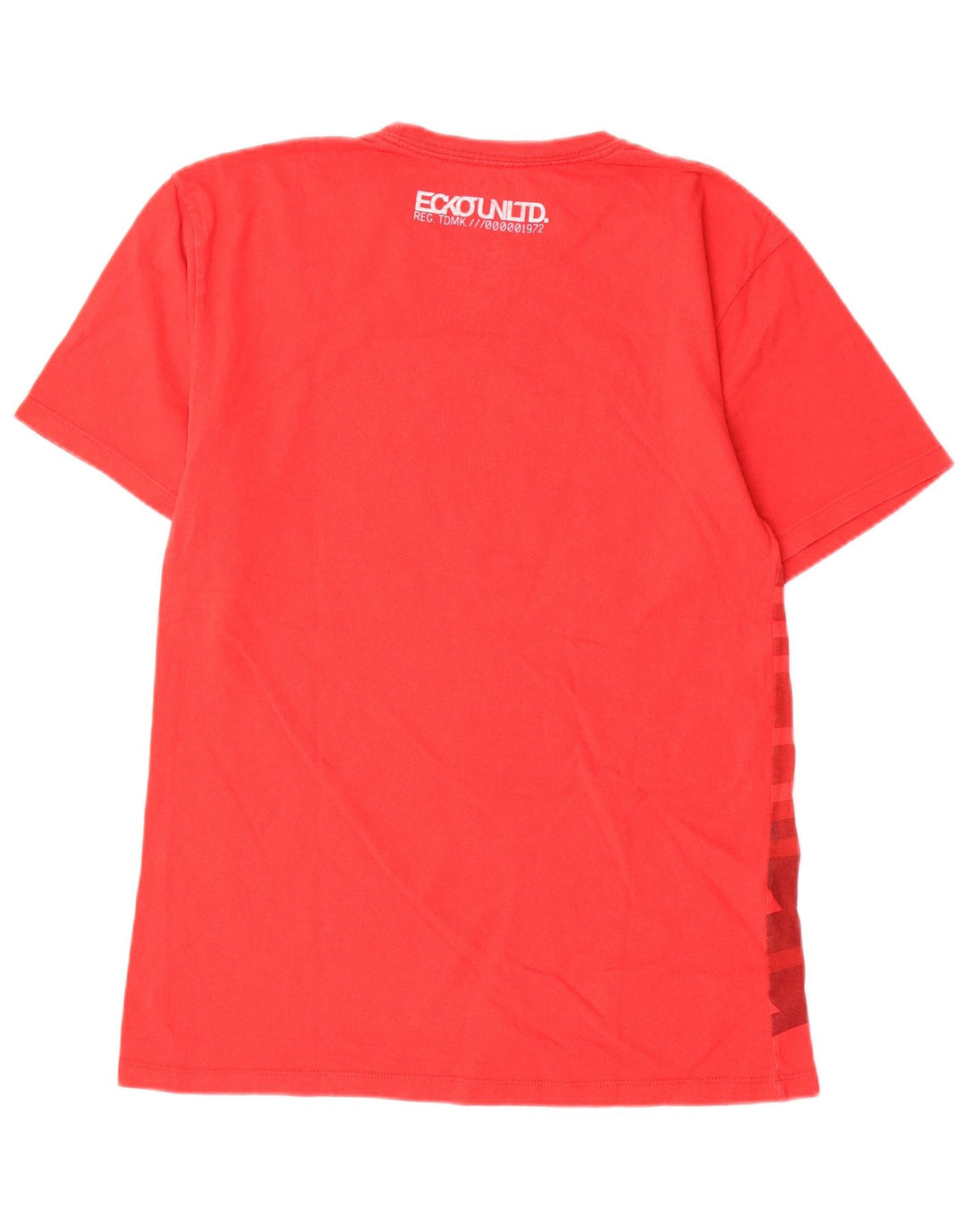 Ecko Unltd Camiseta gráfica para hombre Top pequeño de algodón geométrico rojo