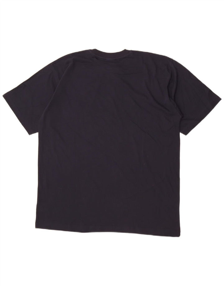 Camiseta Reebok Hombre Top XL Azul Marino Algodón