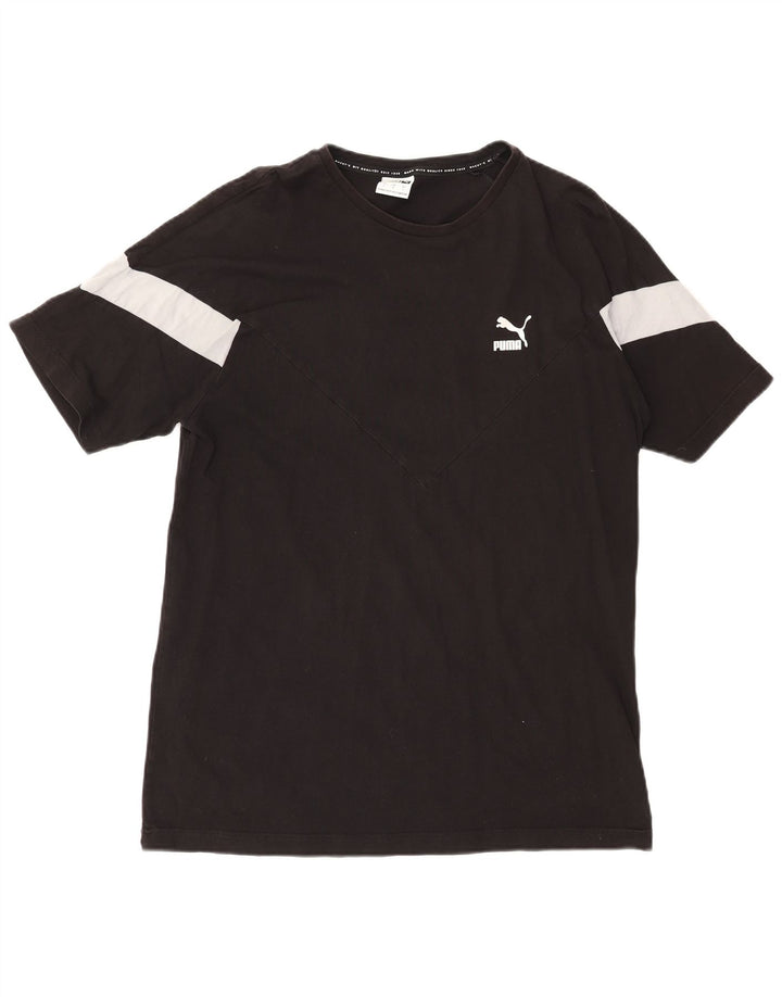 Puma Camiseta para hombre Top Large de algodón color block negro