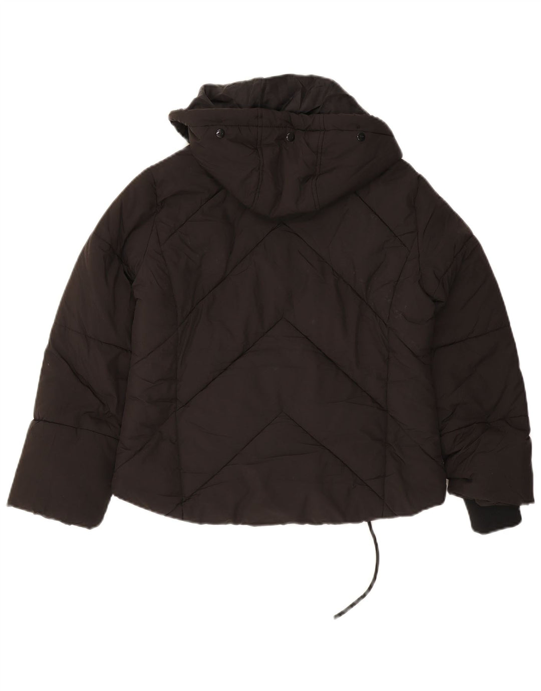 Topshop Chaqueta Acolchada Extragrande con Capucha para Mujer Petite UK 8 Small Negro