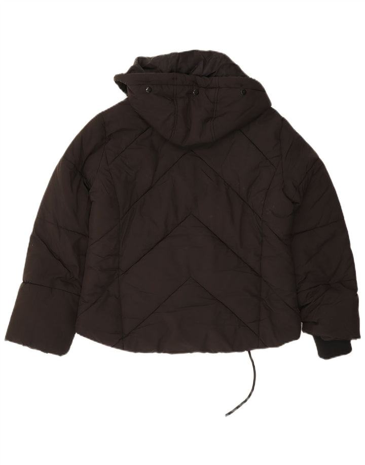 Topshop Chaqueta Acolchada Extragrande con Capucha para Mujer Petite UK 8 Small Negro
