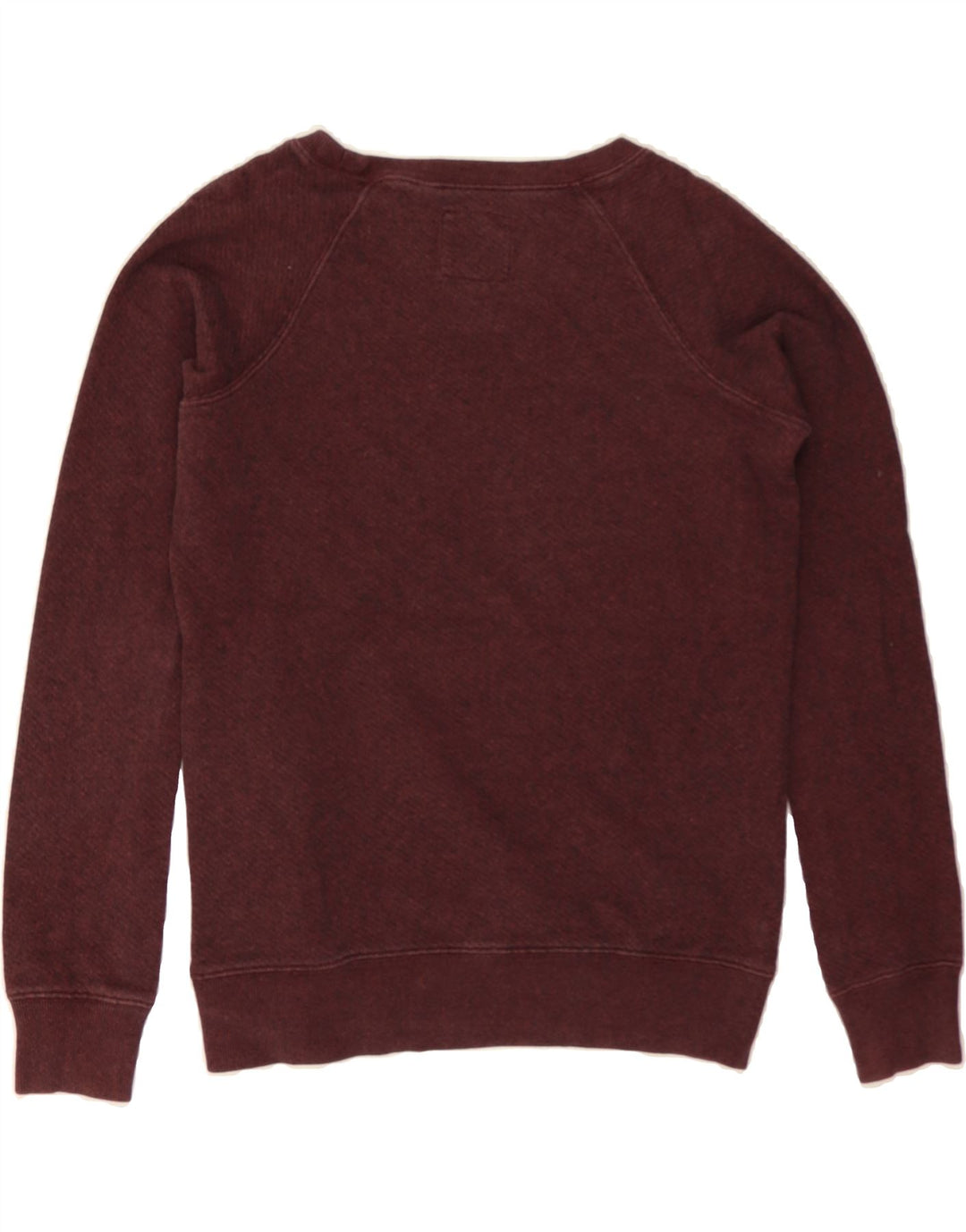 JACK WILLS Womens Oversized Sweatshirt Jumper UK 8 Small Maroon Flecked Vintage Jack Wills and Second-Hand Jack Wills from Messina Hembry 