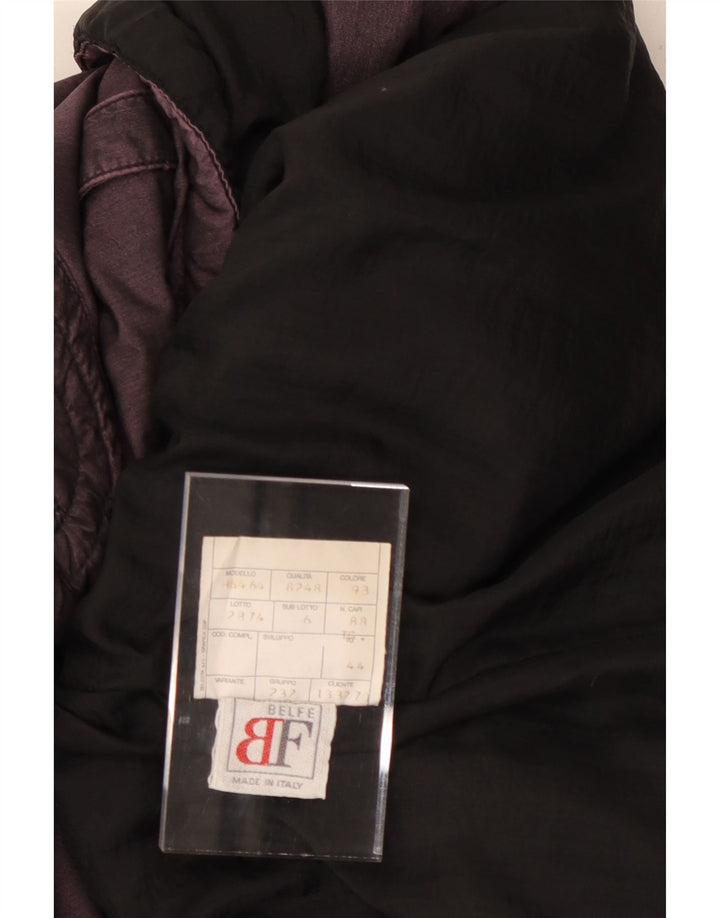 BELFE Chaqueta cortavientos gráfica para mujer UK 14 Medium Purple Nylon