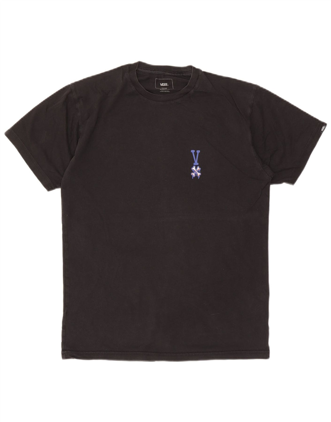 Vans Camiseta con gráfico de ajuste clásico para hombre Top mediano de algodón negro
