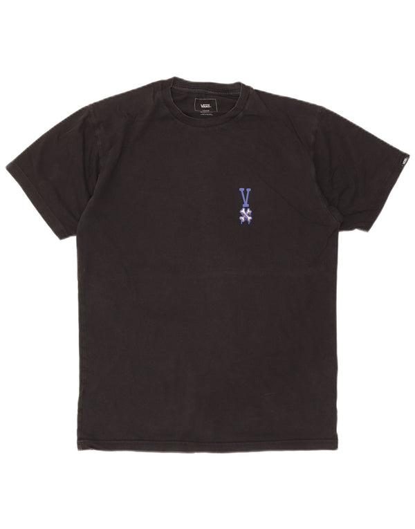 Vans Camiseta con gráfico de ajuste clásico para hombre Top mediano de algodón negro