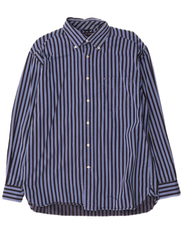 Camisa Tommy Hilfiger Hombre Azul Medio Rayas
