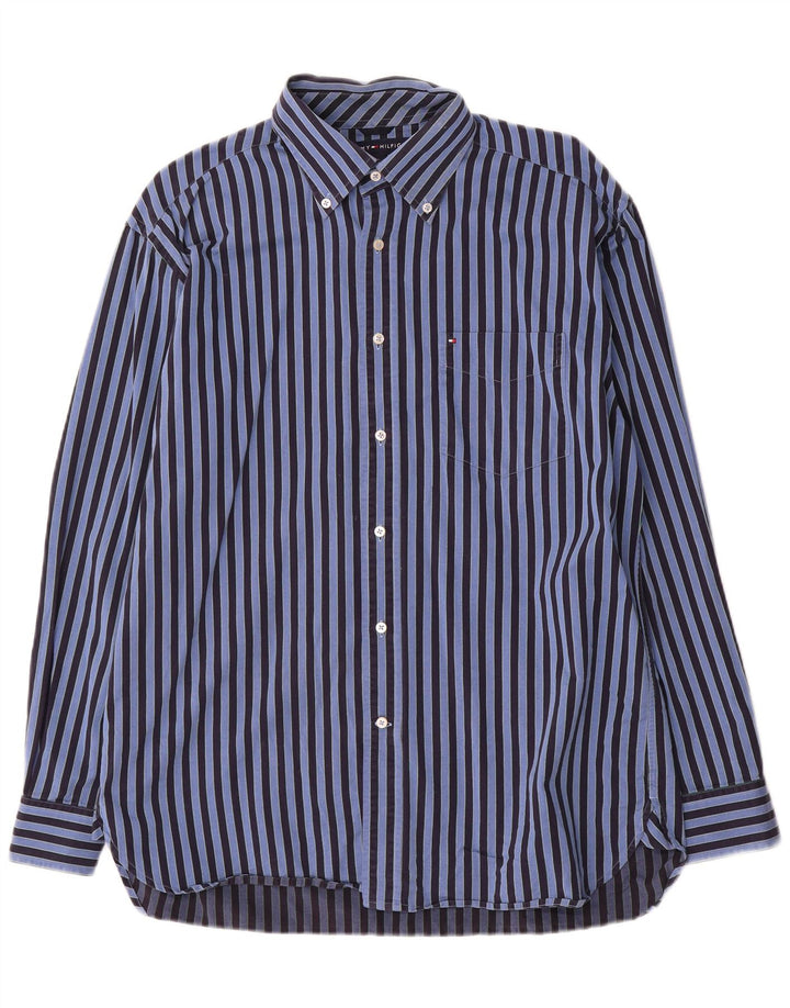 Camisa Tommy Hilfiger Hombre Azul Medio Rayas