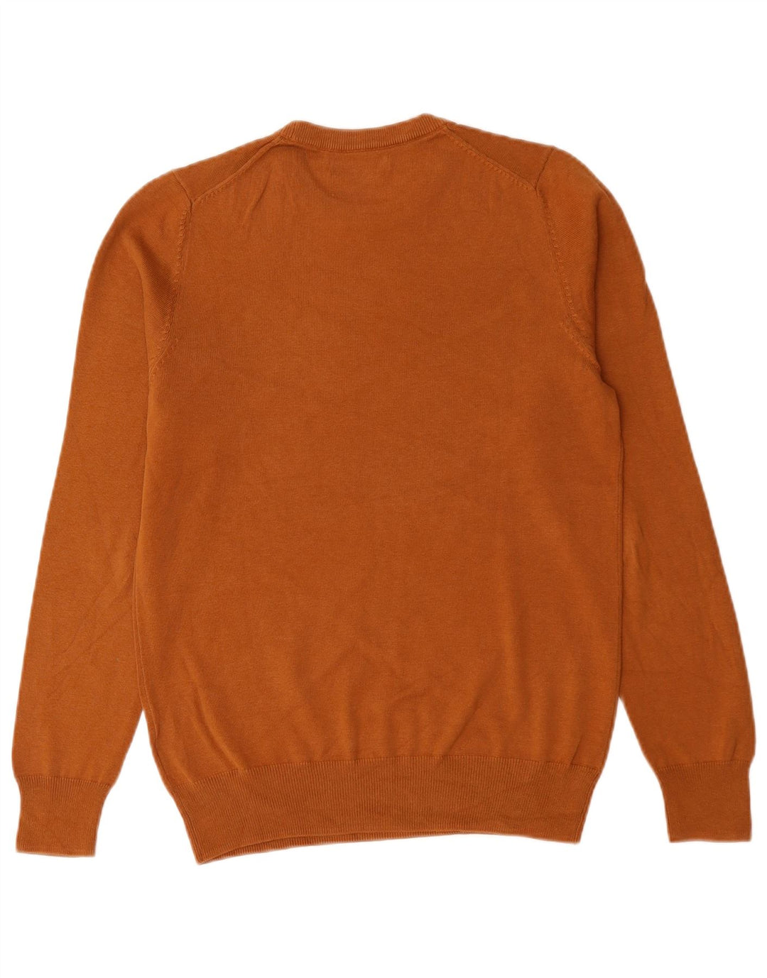 Marks & Spencer - Jersey de cuello redondo para hombre, talla pequeña, algodón marrón