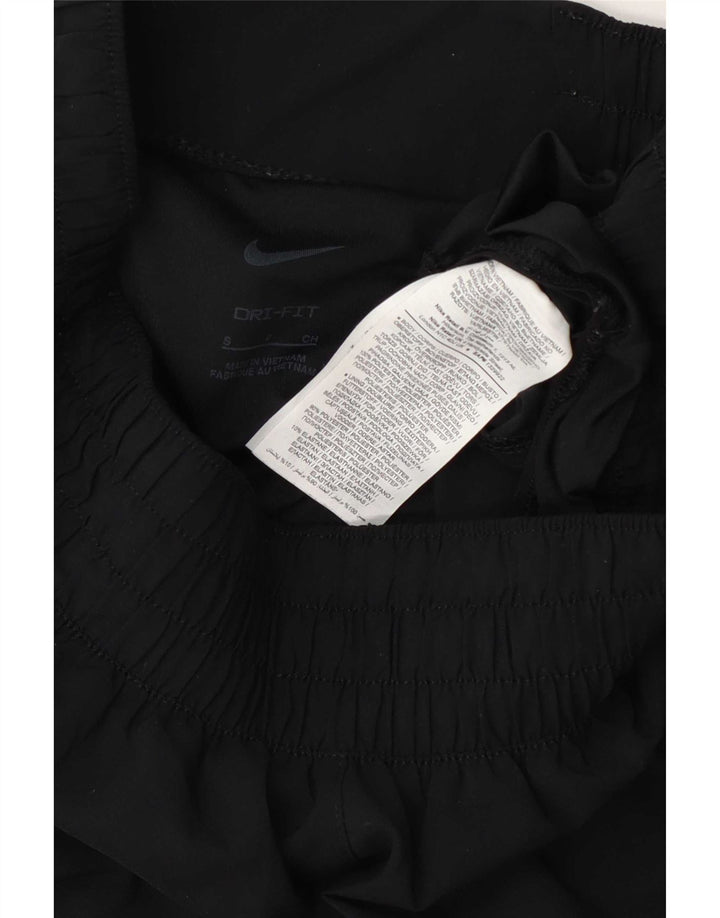 Nike Pantalones cortos deportivos Dri Fit para mujer UK 8 Small Poliéster negro