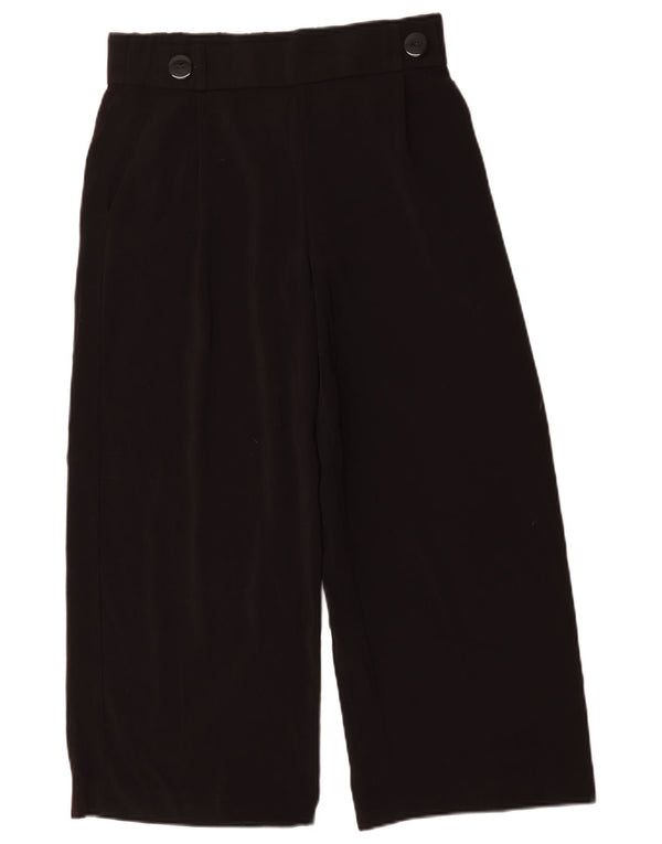 Zara Mujer Trafaluc Pantalones Cortos De Pierna Ancha Medianos W28 L26 Negro