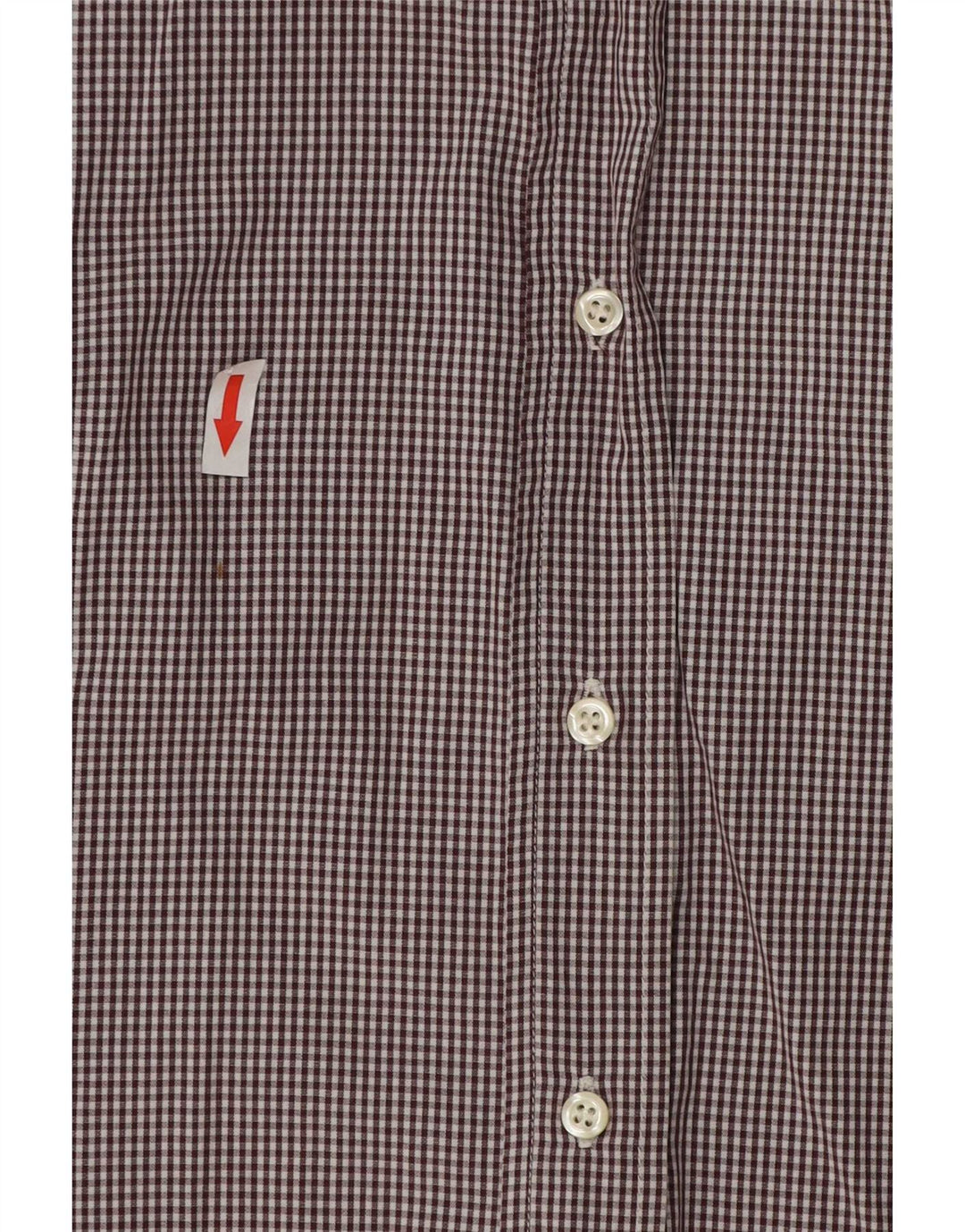 Camisa Benetton Mujer ES 46 Grande Marrón Vichy