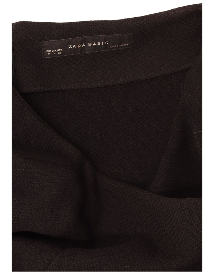 Zara Vestido recto de manga 3/4 para mujer UK 42 Mediano Negro