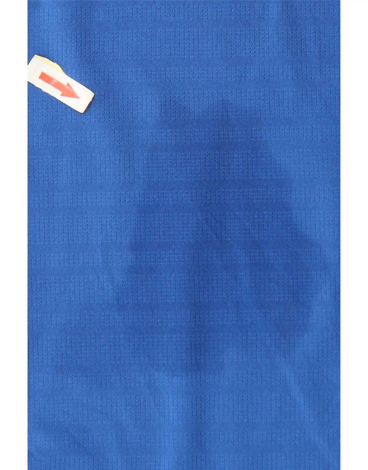 Puma Camiseta para hombre Top Large Azul Colorblock Poliéster
