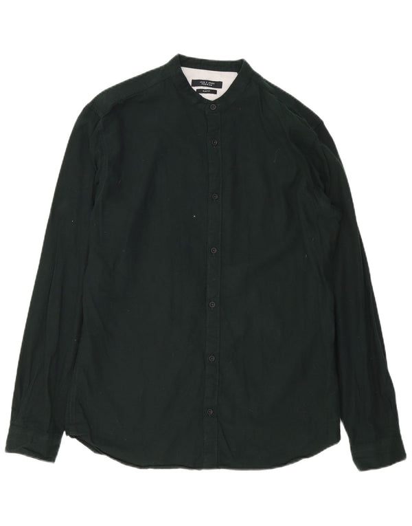 Camisa Jack & Jones Slim Fit para hombre Talla 40 Mediana Algodón negro