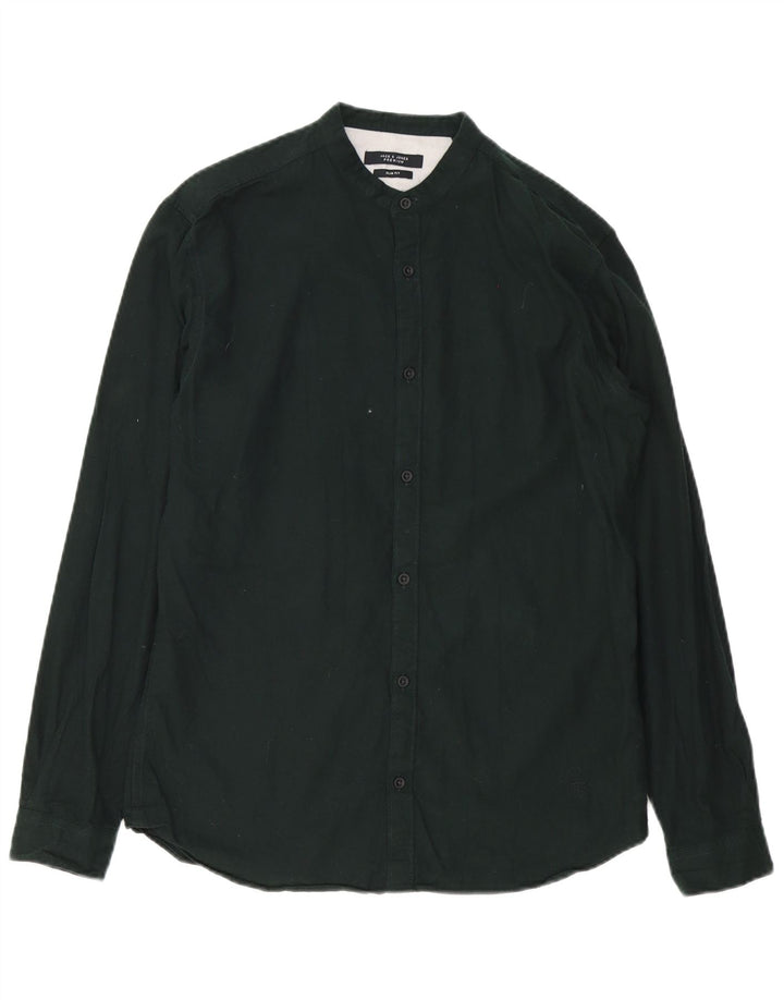 Camisa Jack & Jones Slim Fit para hombre Talla 40 Mediana Algodón negro