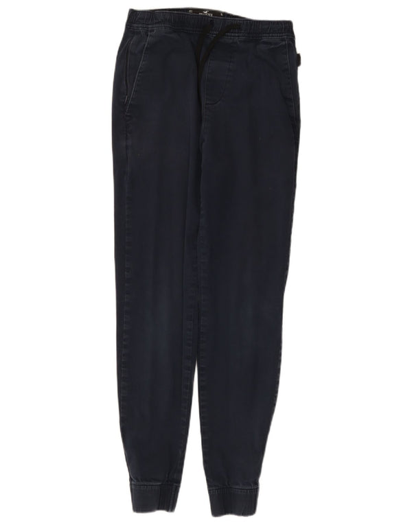 Pantalones Hollister Joggers Chinos Mujer XS W25 L27 Algodón Azul Marino