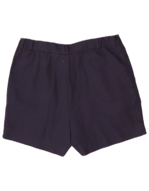 Cerruti 1881 Pantalones cortos chinos con clavijas para hombre IT 48 Medium W30 Poliéster azul marino