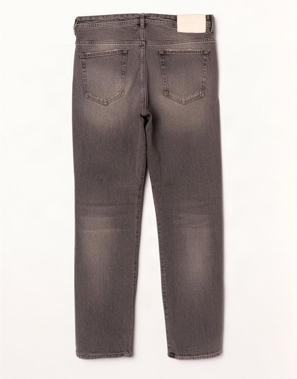 Zara Jeans rectos desgastados para hombre EU 44 Large W34 L29 Algodón gris