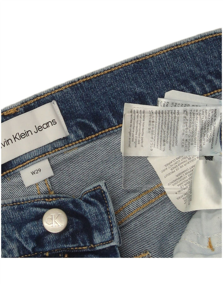 CALVIN KLEIN Shorts vaqueros para hombre W29 Small Blue Cotton