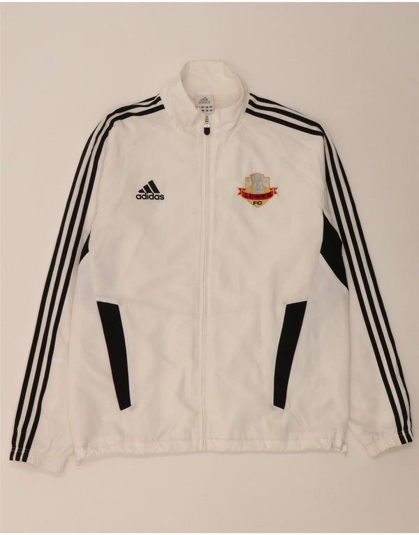 Adidas - Chaqueta de chándal para hombre, talla 42/44, poliéster, color blanco
