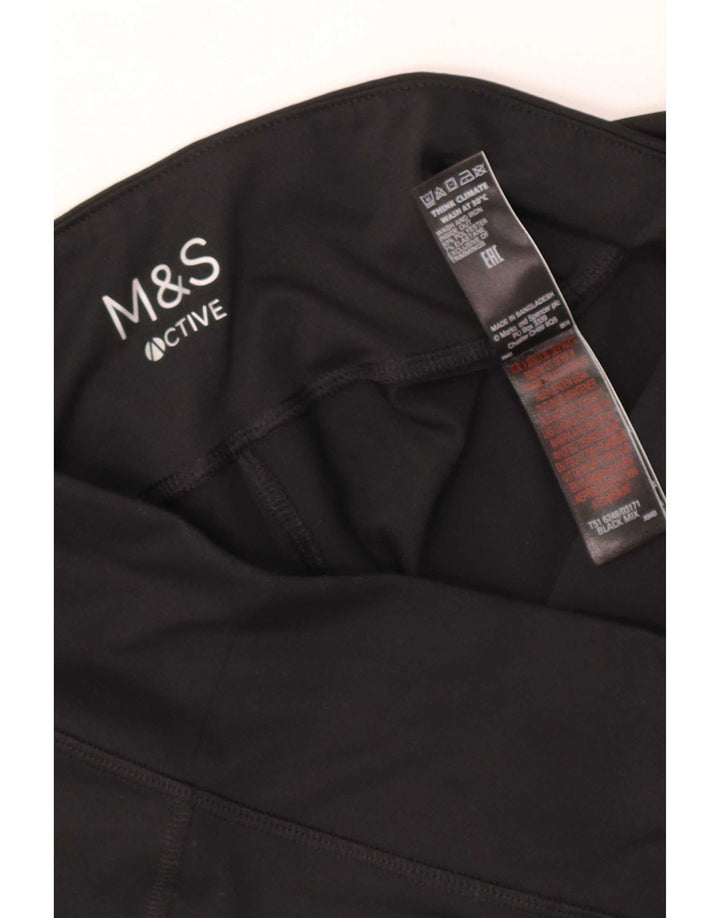 Marks & Spencer Leggings para mujer UK 44 Grande Poliéster negro