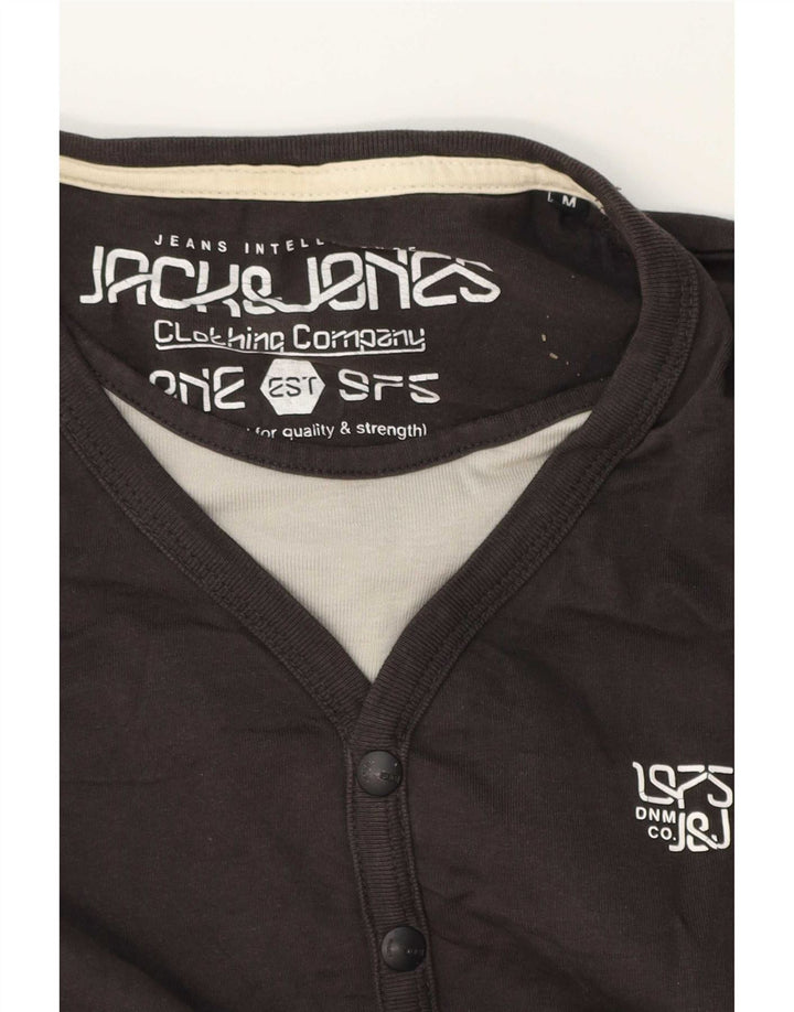 Jack & Jones Hombre Top Manga Larga Gris Medio