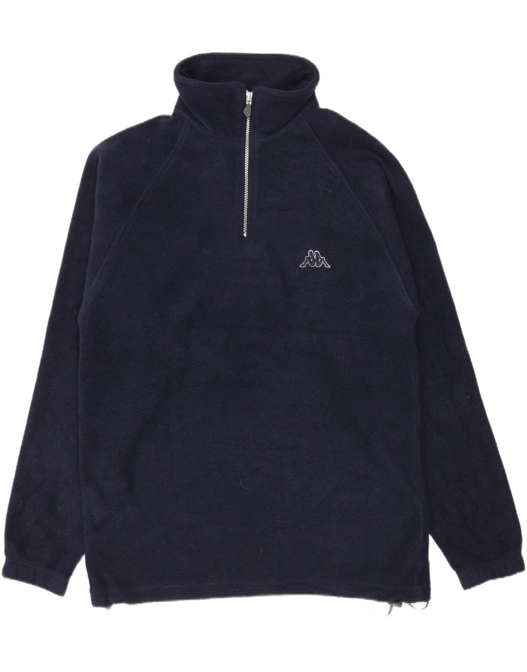 Kappa Hombre Jersey De Forro Polar Con Cremallera Y Cuello Pequeño Azul Marino