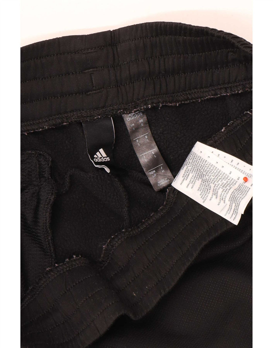 Adidas Hombre Pantalones De Chándal Joggers Small Negro Poliéster