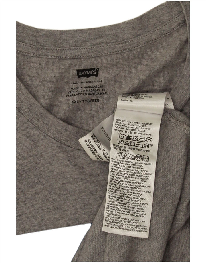 Levi's Camiseta gráfica para hombre Top 2XL Algodón gris