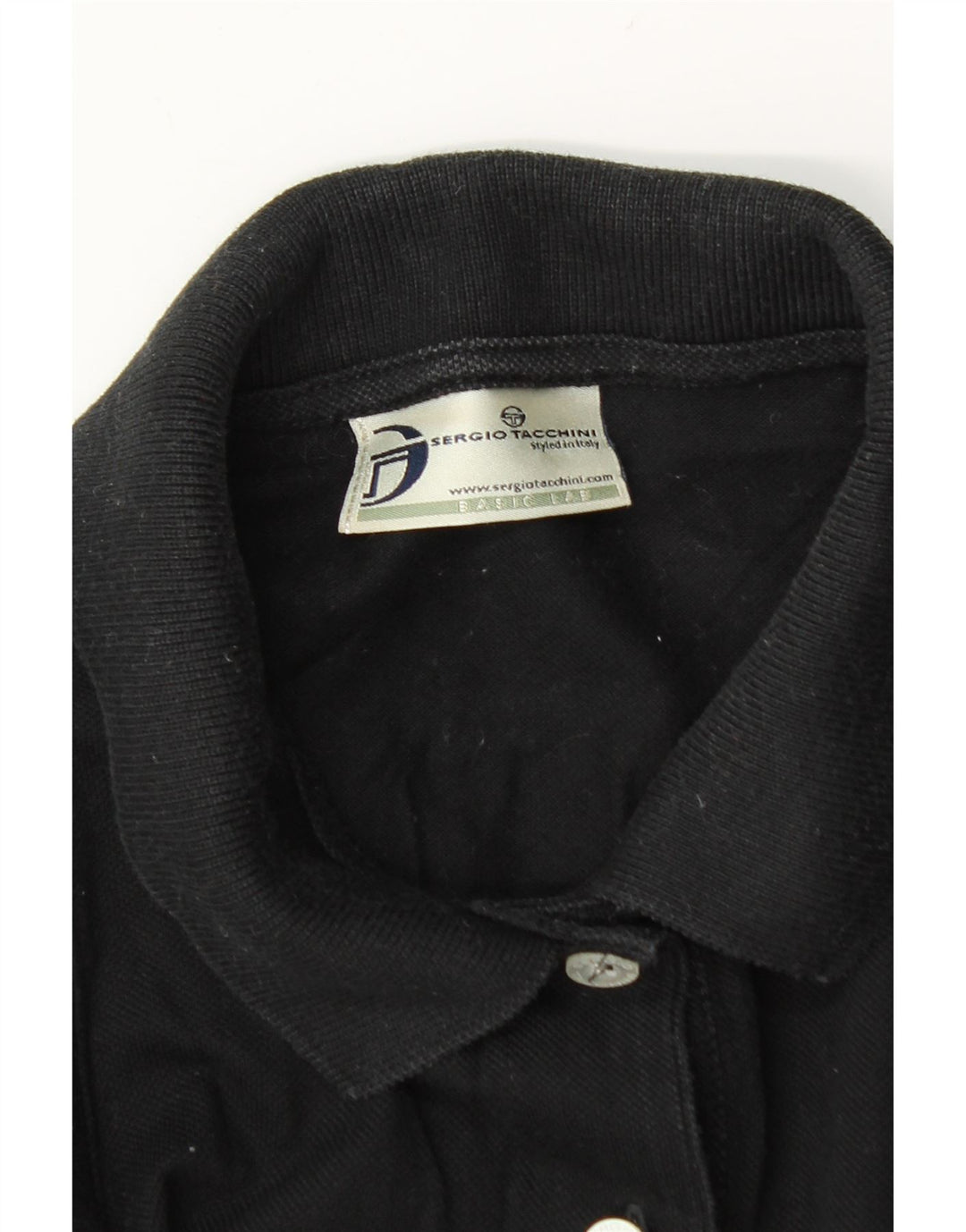 Sergio Tacchini Polo sin mangas para mujer UK 12 Medium Negro