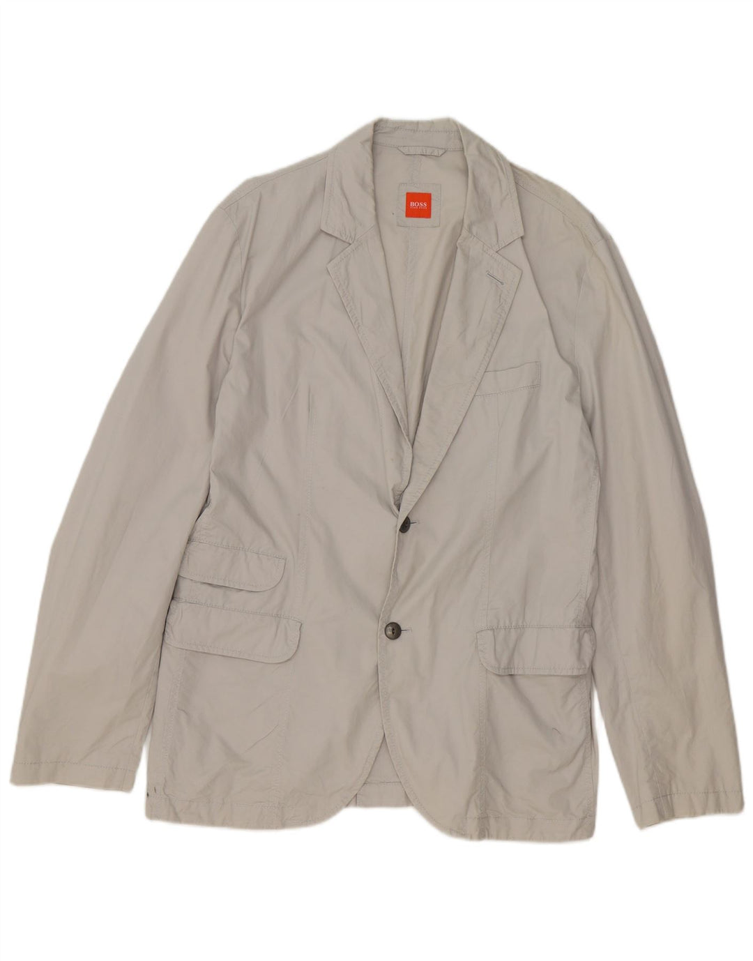 Hugo Boss Chaqueta tipo blazer de 2 botones para hombre UK 52 XL Algodón gris