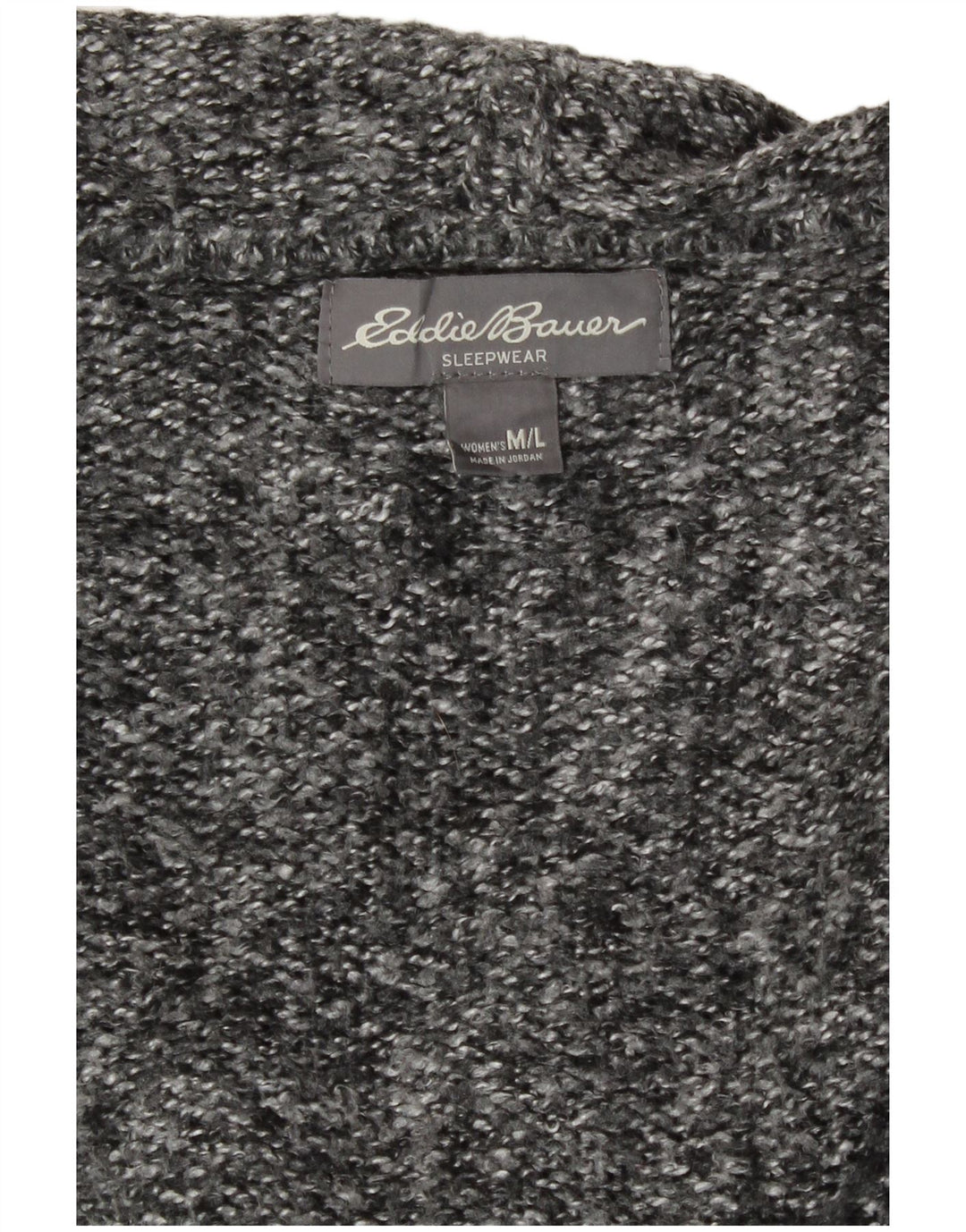 Eddie Bauer Suéter tipo cárdigan con capucha para mujer Reino Unido 14 Gris medio moteado