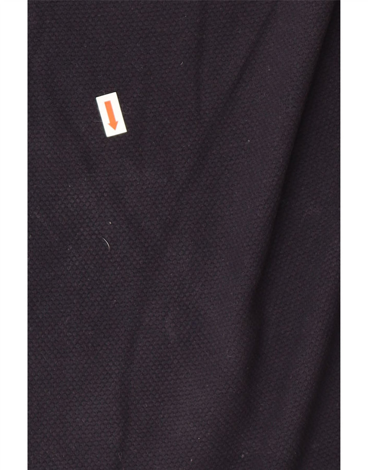 Jules - Jersey de cuello redondo para hombre, talla grande, algodón azul marino
