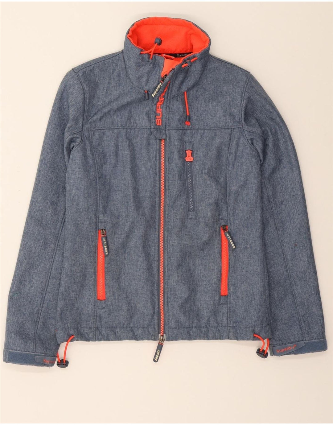 SUPERDRY Womens Windtrekker Windbreaker Jacket UK 6 XS Blue Polyester Vintage Superdry and Second-Hand Superdry from Messina Hembry 